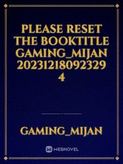 please reset the booktitle GAMING_MIJAN 20231218092329 4 Book
