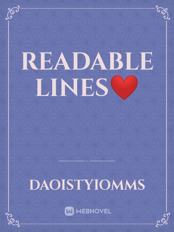 Readable Lines❤️ Book