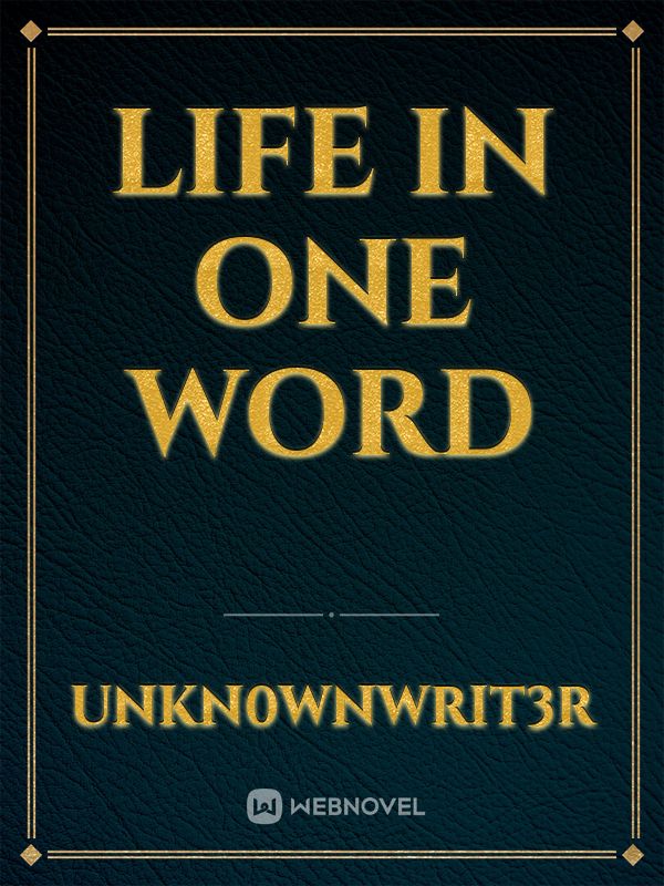 Life In One Word Book