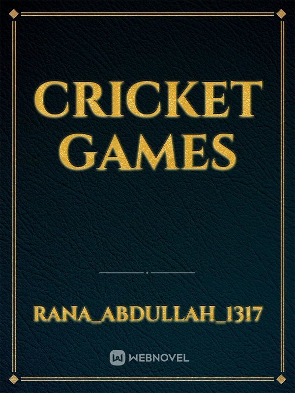Cricket games Book