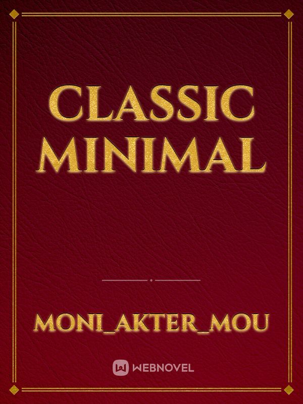 Classic Minimal Book