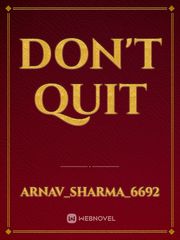 Don't Quit Book