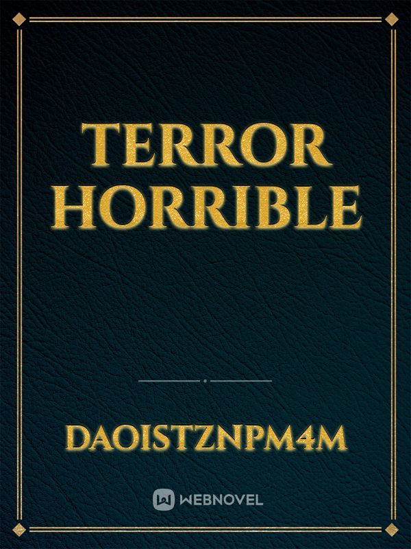 Terror horrible Book