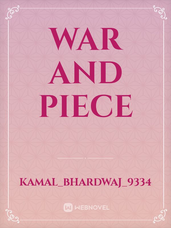 War and peace Book