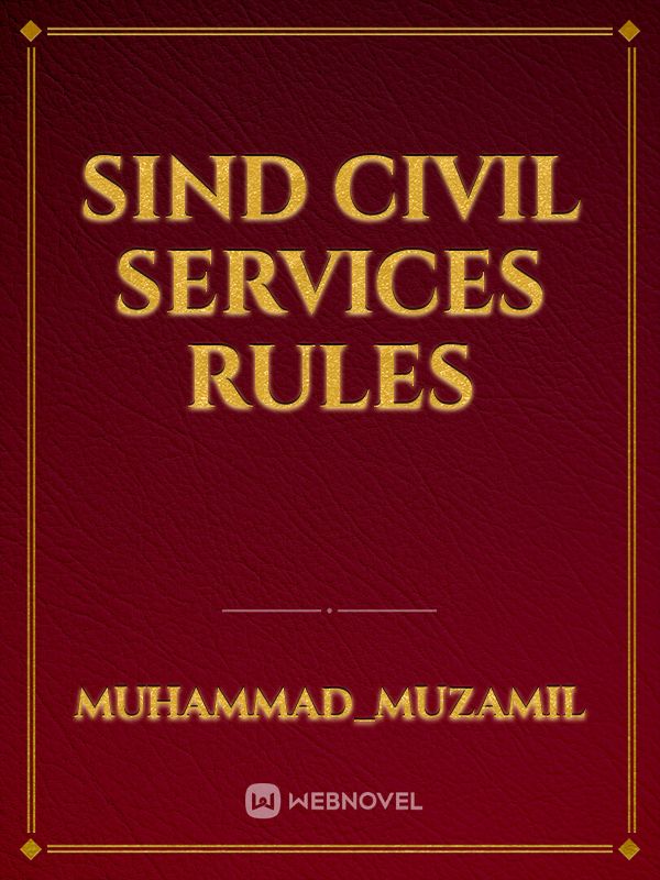 SIND CIVIL SERVICES RULES Book