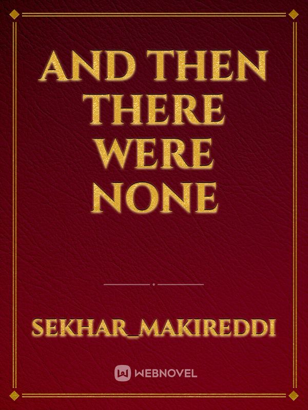 And Then There Were None Book
