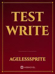 Test Write Book