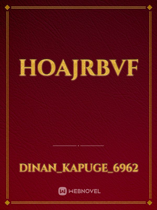 Hoajrbvf Book