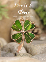 Four Leaf Clover "Faith, Hope, Love and Luck" Book