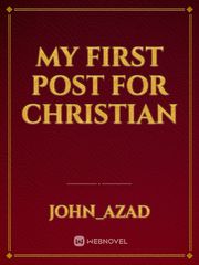 My First post For Christian Book