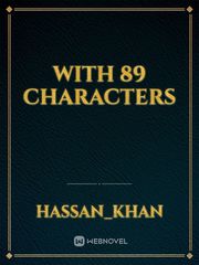 With 89 characters Book