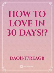 how to love in 30 days!? Book