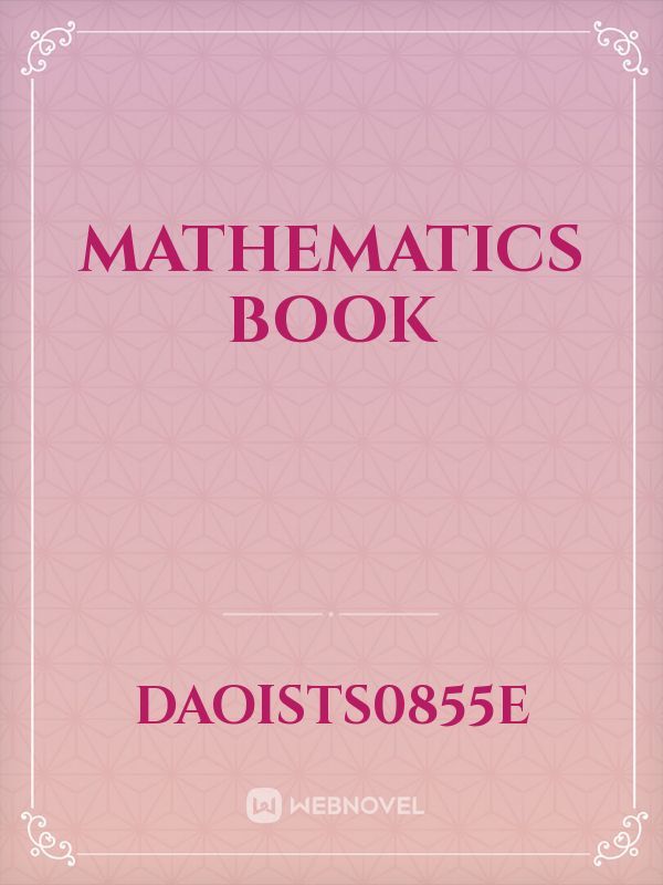 Mathematics book Book