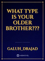 What Type is Your Older Brother??? Book