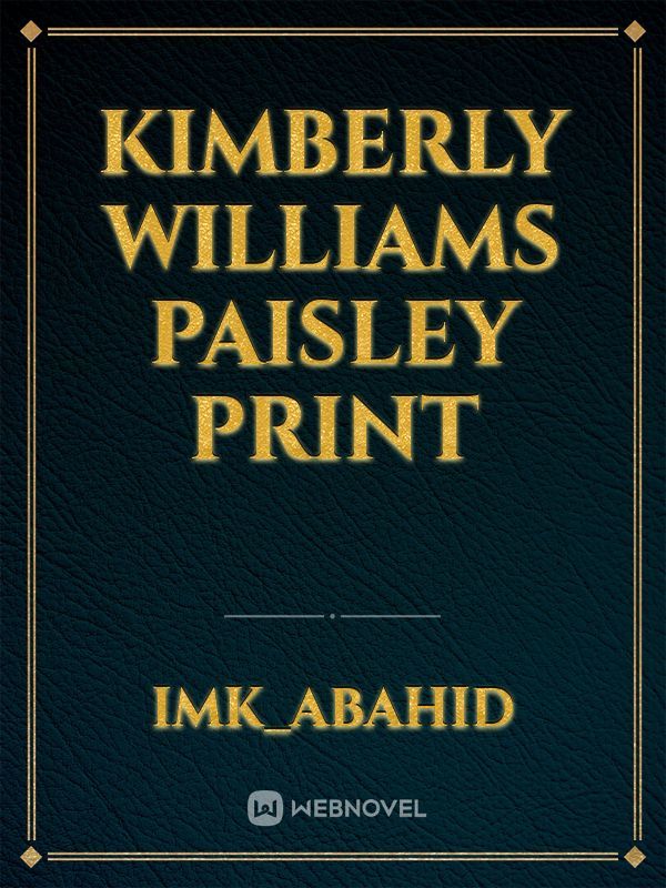 Kimberly Williams Paisley print