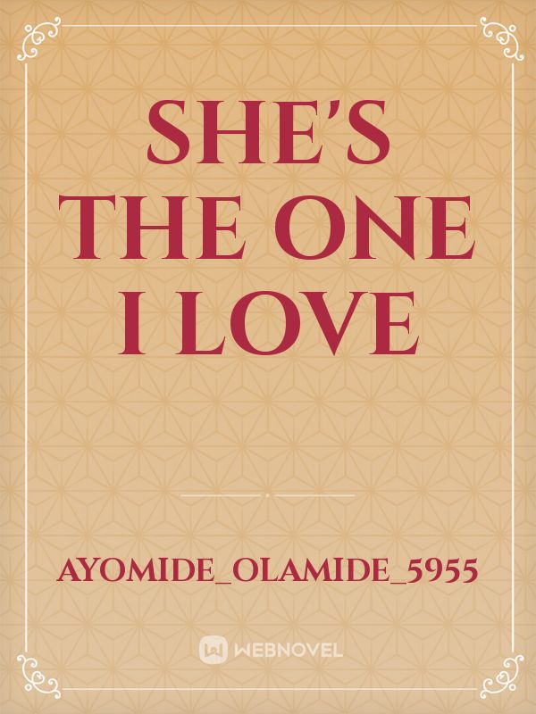 She's the one I love Book