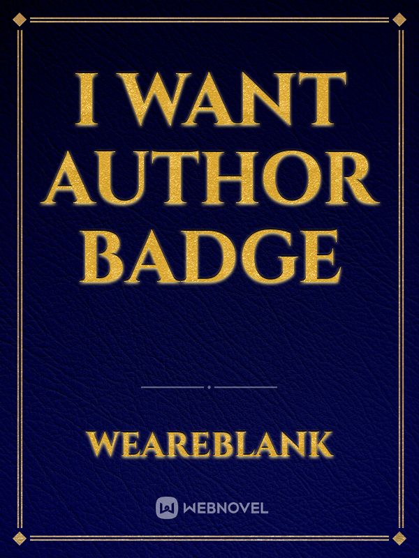 I want Author Badge