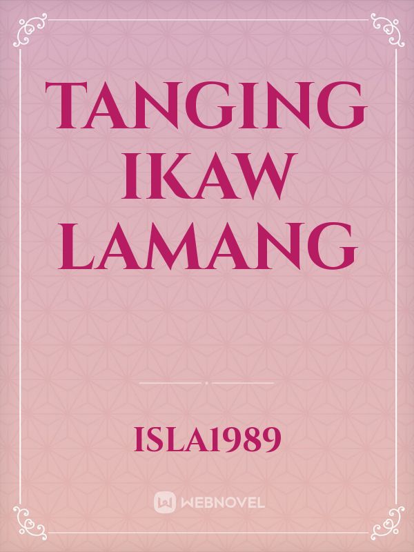 Tanging Ikaw Lamang