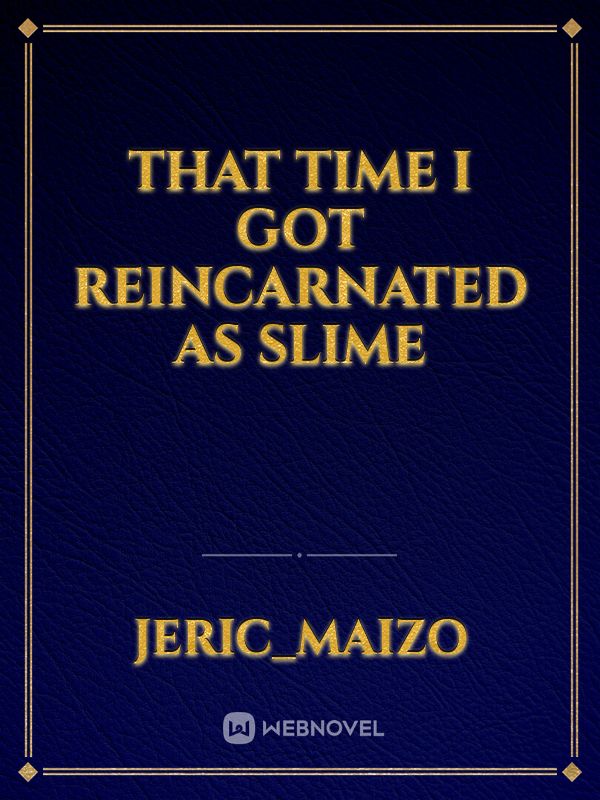 That Time I Got Reincarnated as Slime Book