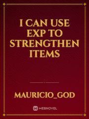 I can use EXP to strengthen items Book