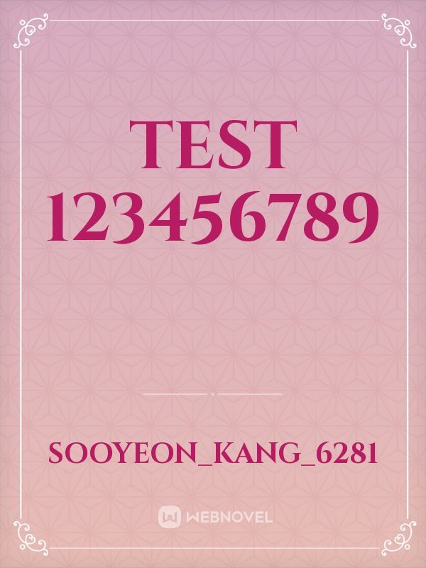 test 123456789