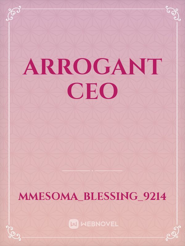 ARROGANT CEO Book