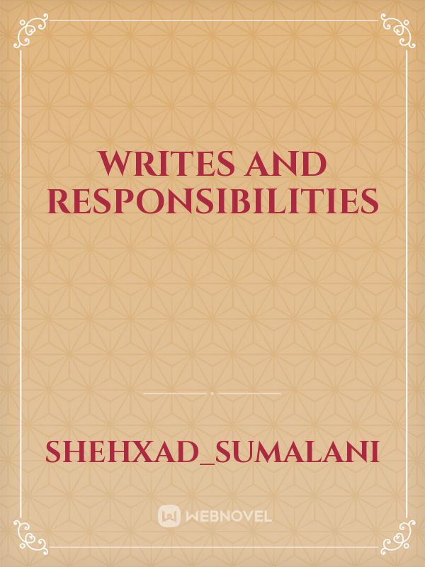 Writes and responsibilities Book