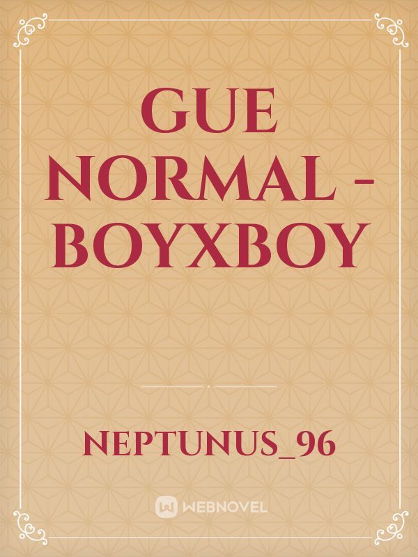GUE NORMAL - BOYXBOY Book