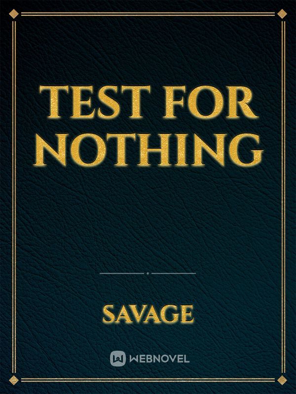 Test for nothing Book