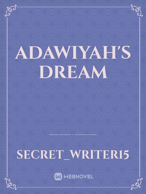 Adawiyah's dream Book