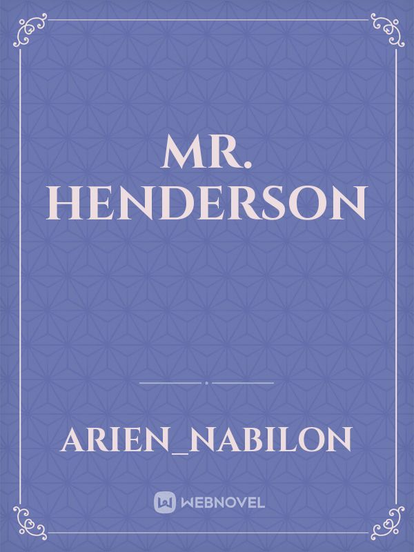 Mr. Henderson Book