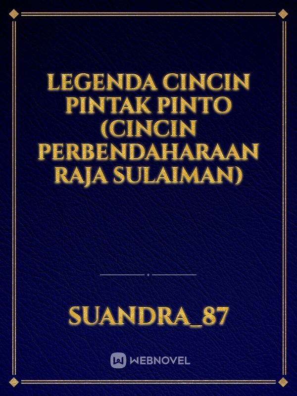 Legenda Cincin Pintak Pinto (Cincin Perbendaharaan Raja Sulaiman) Book