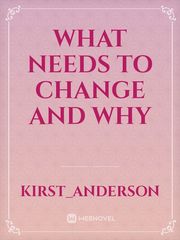 what needs to change and why Book