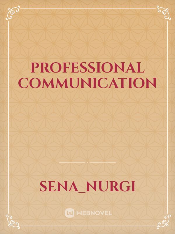 Professional communication Book