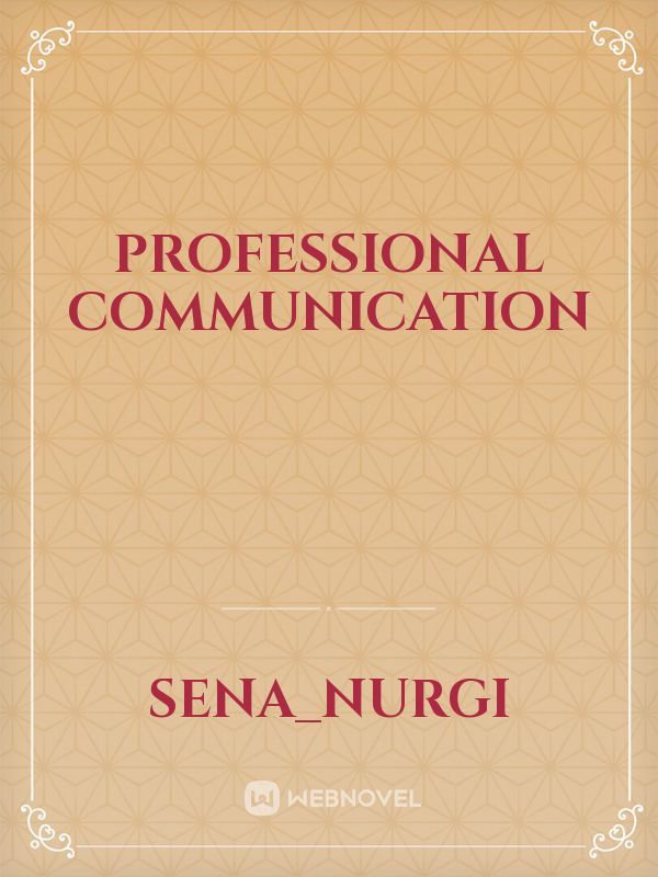 Professional communication Book