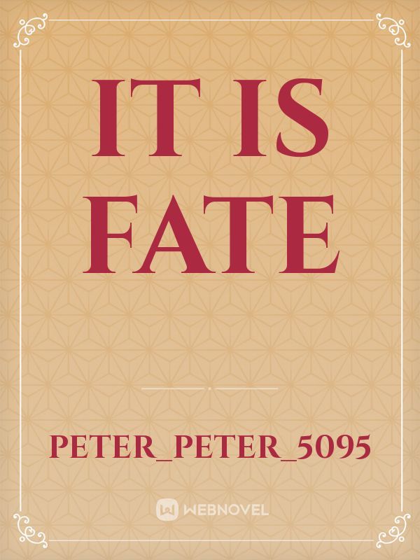it is fate Book