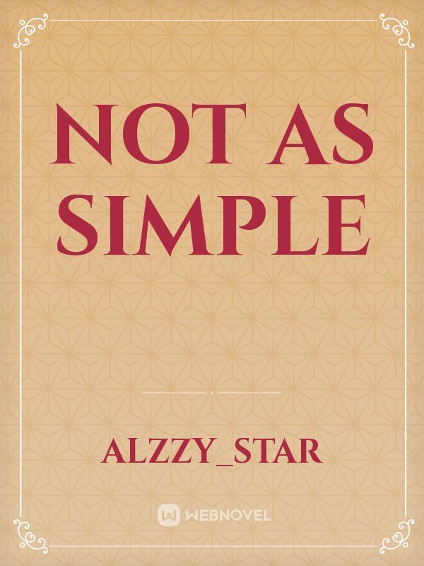 Not as simple Book