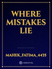where mistakes lie Book