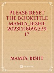 please reset the booktitle Mamta_bisht 20231218092329 17 Book
