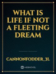 What is life if not a fleeting dream Book