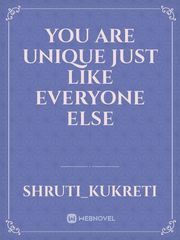 You are unique just like everyone else Book