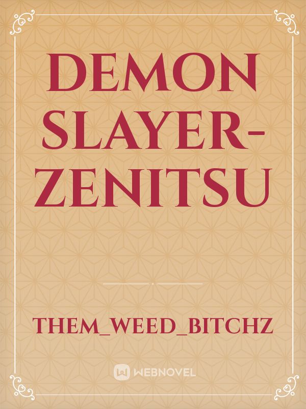 Demon Slayer- Zenitsu Book