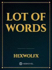 lot of words Book