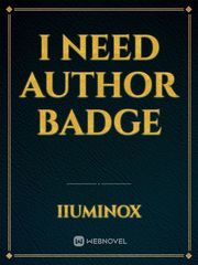 I Need Author Badge Book