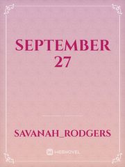 september 27 Book