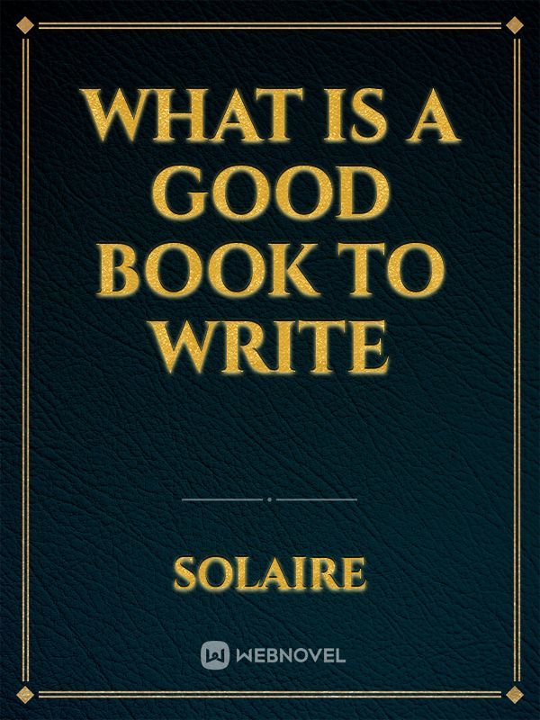 What is a good book to write