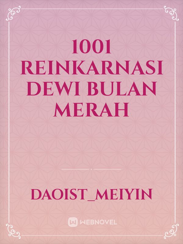 1001 Reinkarnasi Dewi Bulan Merah Book