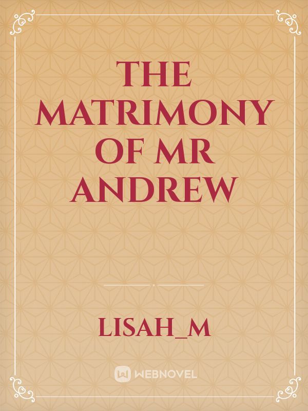 The Matrimony of Mr Andrew Book