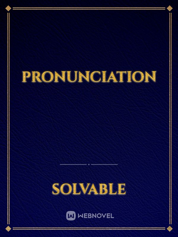 pronunciation Book