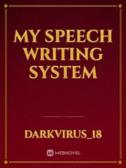 My Speech Writing System Book